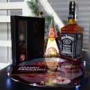 Подарунковий бокс з віскі, іспанським хамоном, сиром та вишуканими цукерками ►Temptation-4