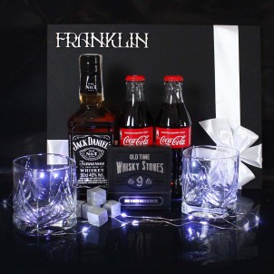 Мужской подарочный набор с виски и аксессуарами для виски Wiskey Fun ▶FRANKLIN -1