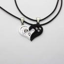Мужской набор с двумя половинками сердца для нее и него Yin Yang-2