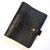 Шкіряний блокнот на кільцях Prestige Black Crocodile