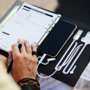 Smart Блокнот з бездротовою зарядкою, флешкою 16 Гб та ручкою в подарунковій коробці Red-2