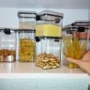 Набір контейнерів для сипучих продуктів з герметичними кришками 3 в 1-4