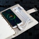 Блокнот з бездротовою зарядкою та ID-замком з відбитком пальця Lockbook Чорний-7