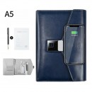Блокнот з бездротовою зарядкою та ID-замком з відбитком пальця Lockbook Синій-4