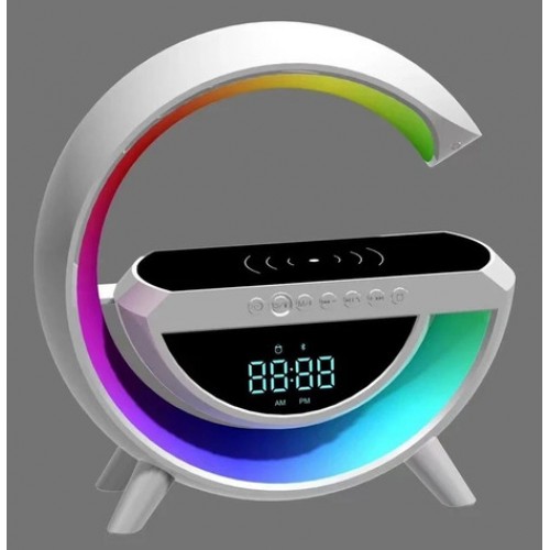 Розумна RGB лампа нічник з Bluetooth колонкою та бездротовою зарядкою BT-3401-2