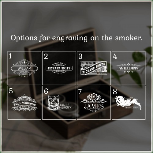 Подарунковий набір для димлення віскі та коктейлів Smoker-13